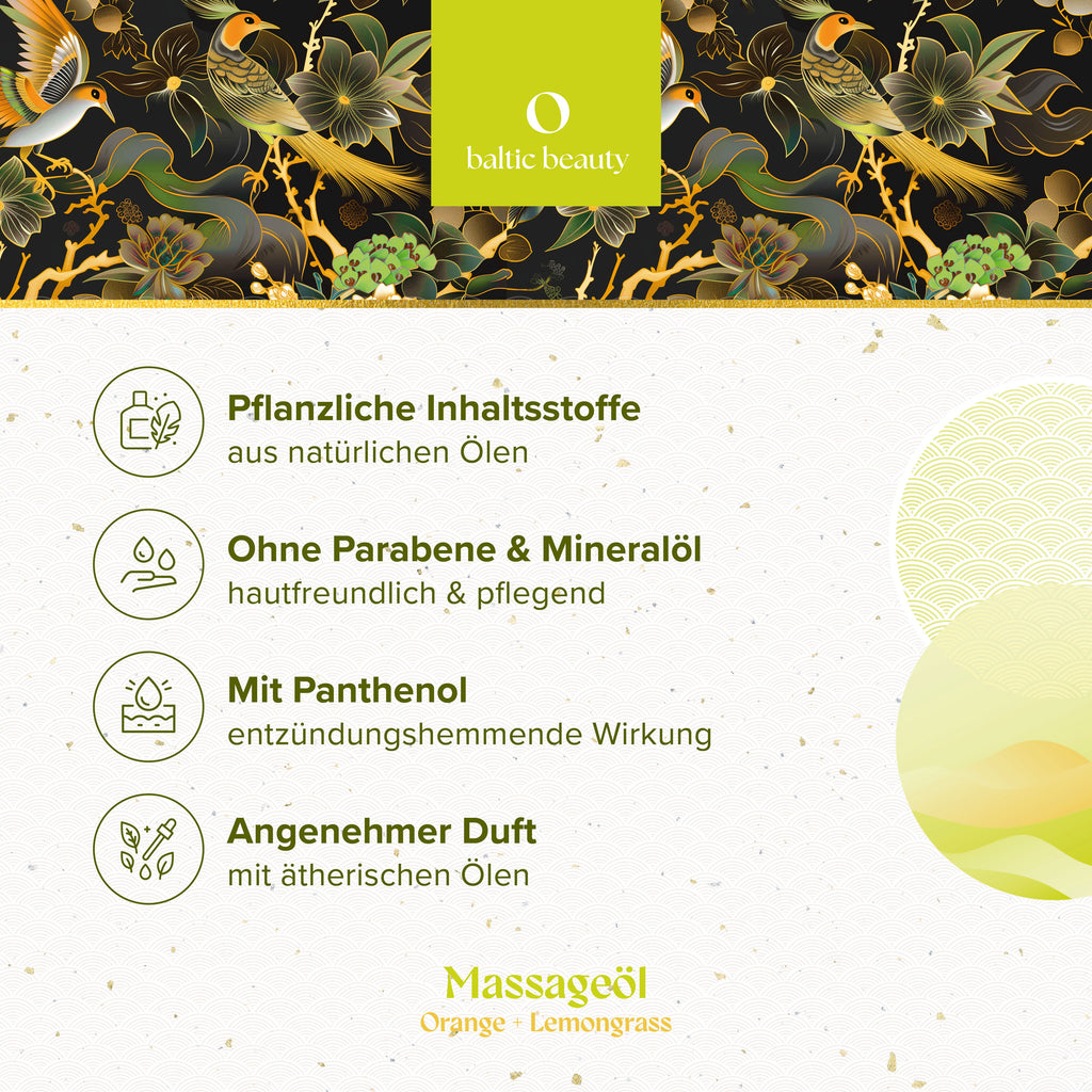 Massageöl - Orange und Lemongrass