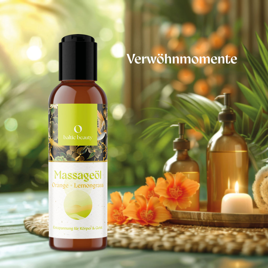 Massageöl - Orange und Lemongrass